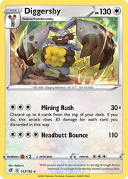 Diggersby 147/192 · Reverse Holofoil (Rebel Clash)