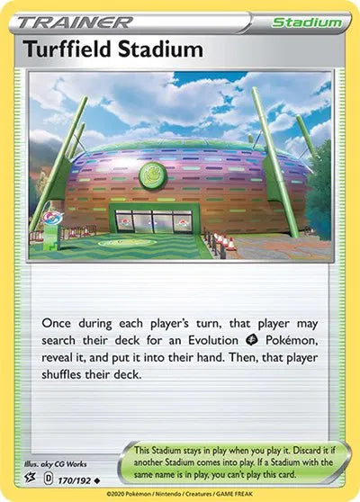 Turffield Stadium 170/192 · Reverse Holofoil (Rebel Clash)
