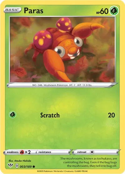 Paras 003/189 · Normal (Darkness Ablaze)