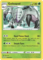 Golisopod 018/189 · Reverse Holofoil (Darkness Ablaze)
