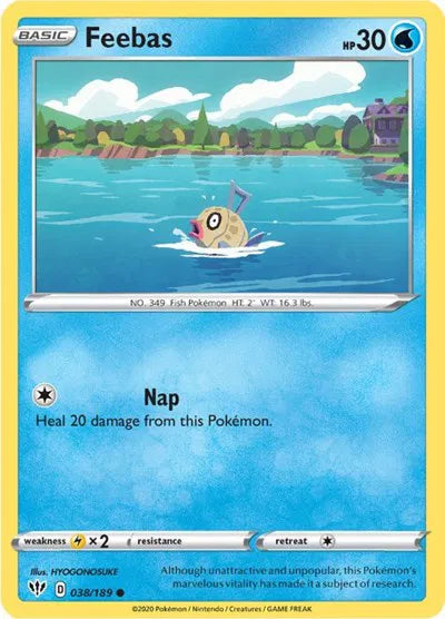 Feebas 038/189 · Reverse Holofoil (Darkness Ablaze)