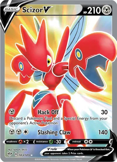 Scizor V (Full Art) 183/189 (Darkness Ablaze)
