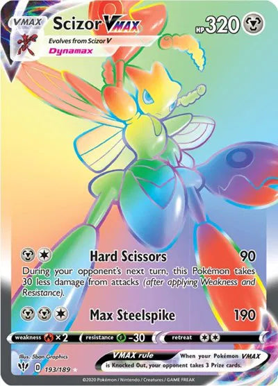 Scizor VMAX (Secret) 193/189 (Darkness Ablaze)
