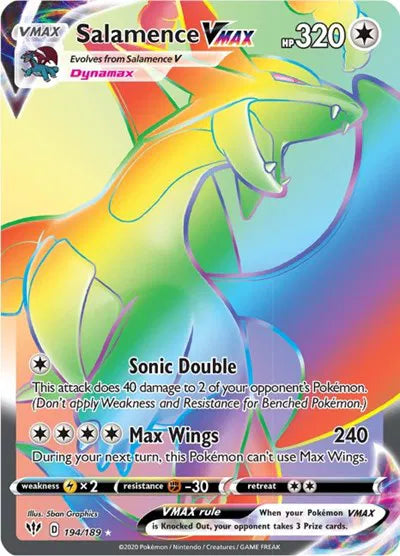 Salamence VMAX (Secret) 194/189 (Darkness Ablaze)