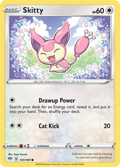 Skitty 141/189 · Normal (Darkness Ablaze)