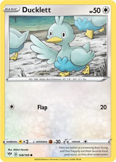 Ducklett 148/189 · Normal (Darkness Ablaze)