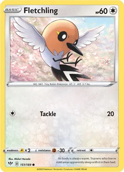 Fletchling 151/189 · Normal (Darkness Ablaze)