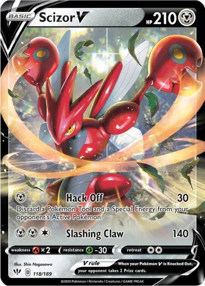 Scizor V 118/189 (Darkness Ablaze)