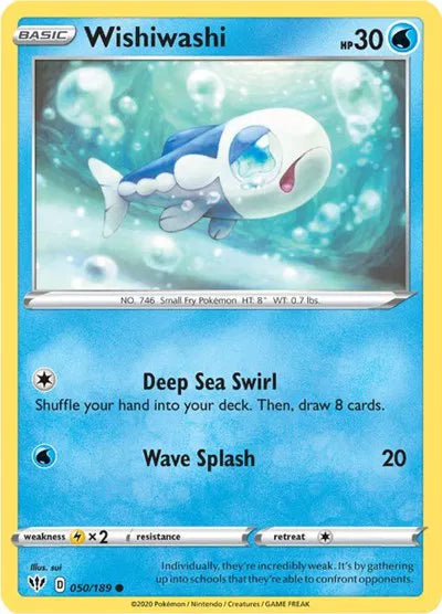 Wishiwashi 050/189 · Reverse Holofoil (Darkness Ablaze)