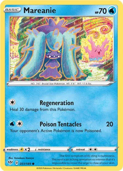 Mareanie 051/189 · Reverse Holofoil (Darkness Ablaze)