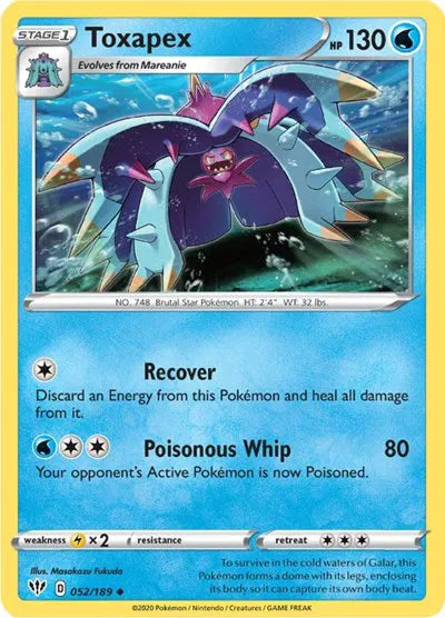 Toxapex 052/189 · Normal (Darkness Ablaze)
