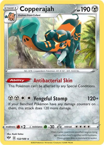 Copperajah 132/189 · Reverse Holofoil (Darkness Ablaze)