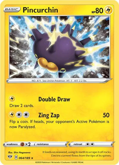 Pincurchin 064/189 · Reverse Holofoil (Darkness Ablaze)