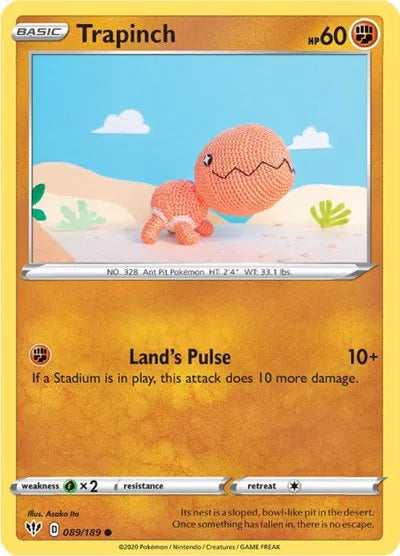 Trapinch 089/189 · Reverse Holofoil (Darkness Ablaze)