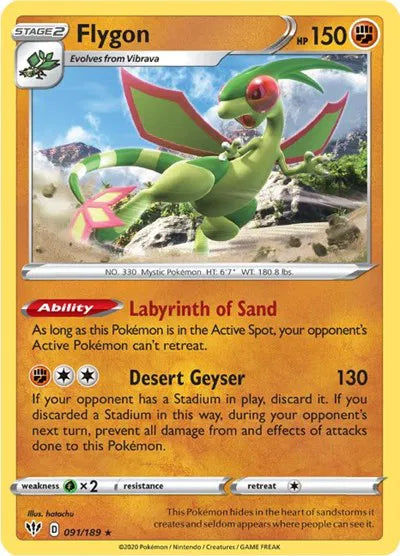 Flygon 091/189 · Normal (Darkness Ablaze)