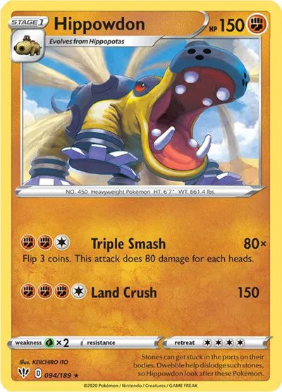 Hippowdon 094/189 · Normal (Darkness Ablaze)