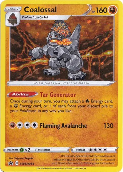 Coalossal SWSH054 · Holofoil (Sword & Shield Promo)