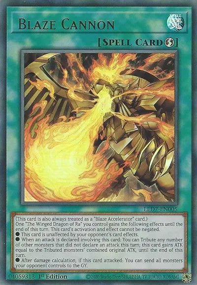 Blaze Cannon LED7-EN005 · 1st Edition (Legendary Duelists: Rage of Ra)
