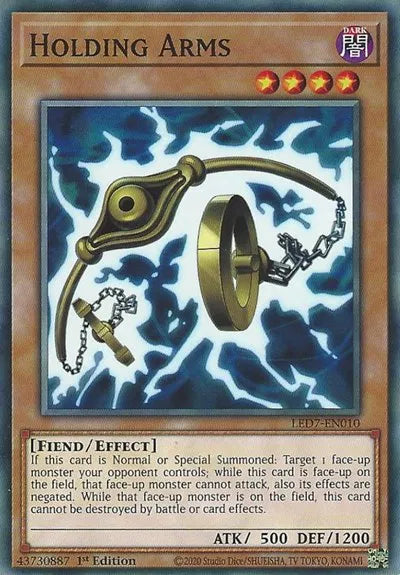 Holding Arms LED7-EN010 · 1st Edition (Legendary Duelists: Rage of Ra)