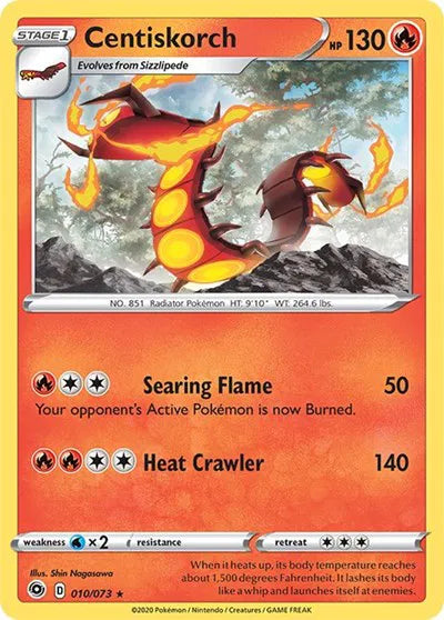 Centiskorch 10/73 · Holofoil (Champion's Path)