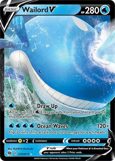 Wailord V 13/73 · Holofoil (Champion's Path)