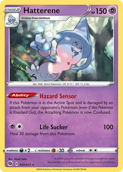 Hatterene 20/73 · Holofoil (Champion's Path)