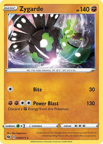 Zygarde 28/73 · Holofoil (Champion's Path)