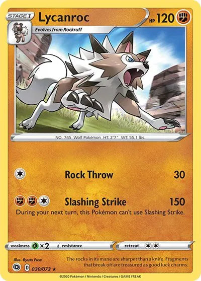Lycanroc 30/73 · Holofoil (Champion's Path)