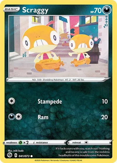 Scraggy 41/73 ·  (Champion's Path) by Miki