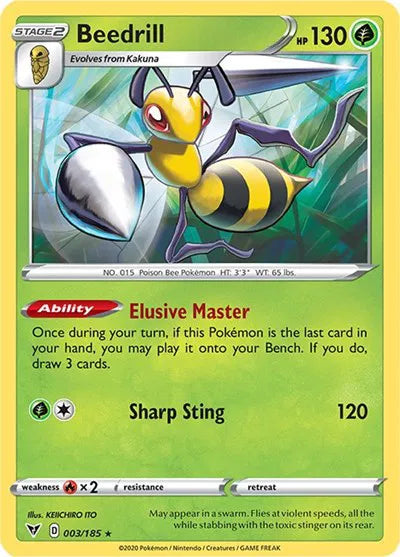 Beedrill 003/185 · Normal (Vivid Voltage)