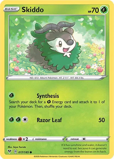 Skiddo 017/185 · Normal (Vivid Voltage)
