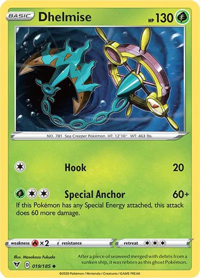 Dhelmise 019/185 · Normal (Vivid Voltage)