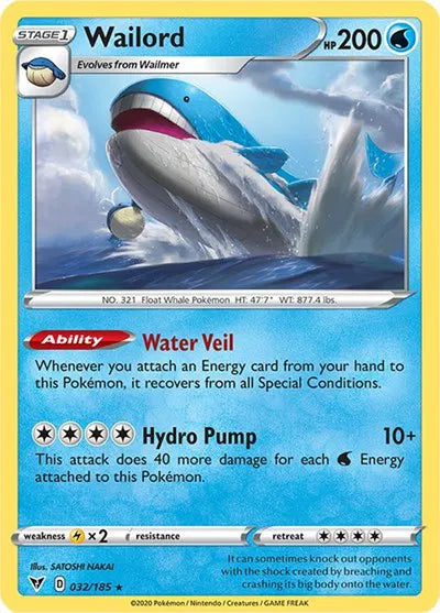 Wailord 032/185 · Reverse Holofoil (Vivid Voltage)