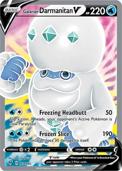 Galarian Darmanitan V (Full Art) 169/185 · Holofoil (Vivid Voltage)