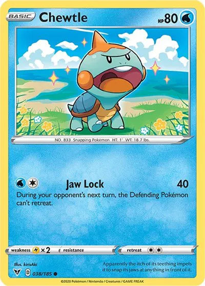 Chewtle 038/185 · Reverse Holofoil (Vivid Voltage)
