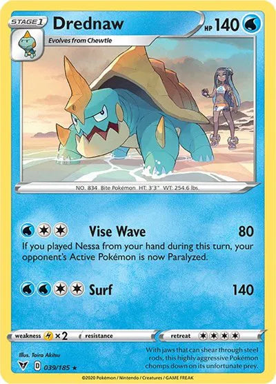 Drednaw 039/185 · Reverse Holofoil (Vivid Voltage)