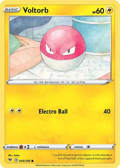 Voltorb 045/185 · Reverse Holofoil (Vivid Voltage)