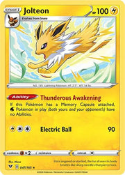 Jolteon 047/185 · Reverse Holofoil (Vivid Voltage)