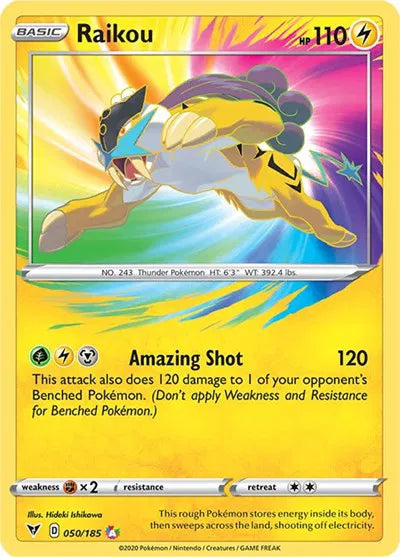 Raikou 050/185 · Holofoil (Vivid Voltage)