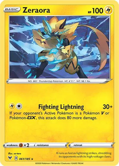 Zeraora 061/185 · Holofoil (Vivid Voltage)