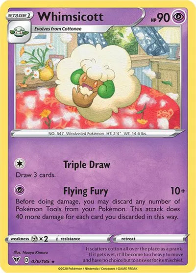 Whimsicott 076/185 · Normal (Vivid Voltage)