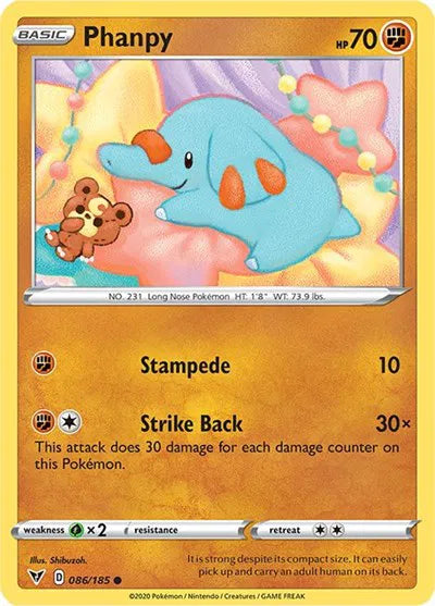 Phanpy 086/185 · Normal (Vivid Voltage)