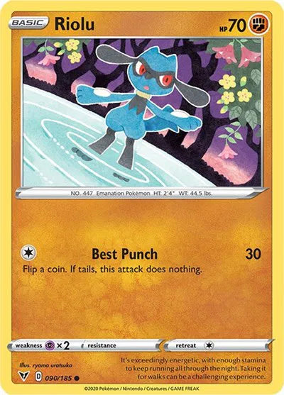 Riolu 090/185 · Normal (Vivid Voltage)