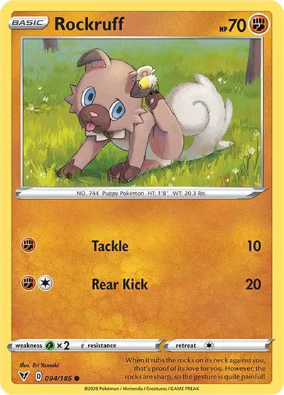 Rockruff 094/185 · Normal (Vivid Voltage)