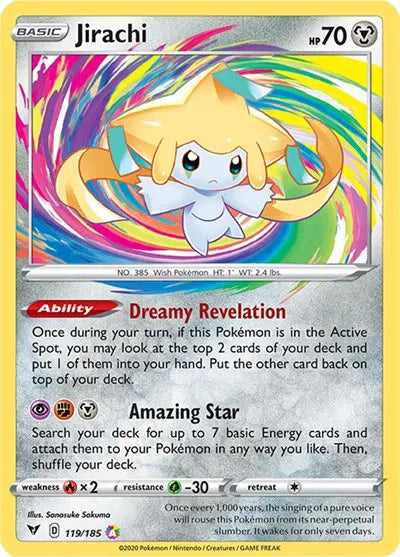 Jirachi 119/185 · Holofoil (Vivid Voltage) — CGC 9.5