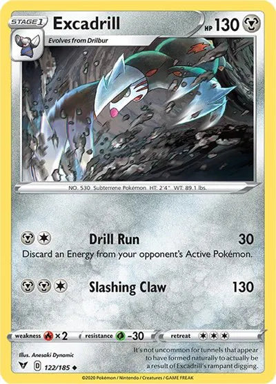 Excadrill 122/185 · Normal (Vivid Voltage)