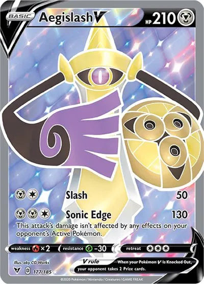 Aegislash V (Full Art) 177/185 (Vivid Voltage)