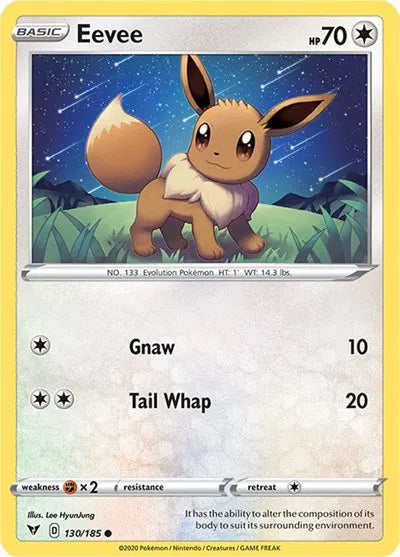Eevee 130/185 · Normal (Vivid Voltage)