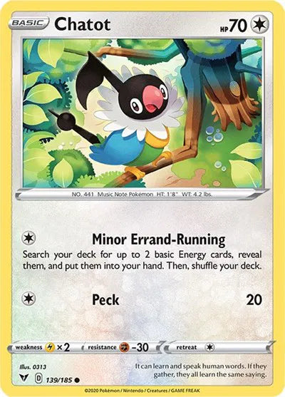 Chatot 139/185 (Vivid Voltage)