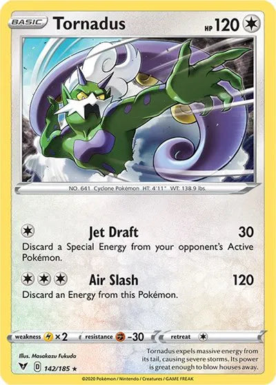 Tornadus 142/185 Holo (Vivid Voltage)
